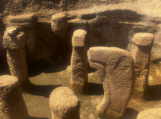 The standing pillars of the Pillar Room at Karahan Tepe