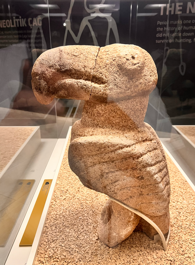 A griffon-vulture sculpture from Karahan Tepe