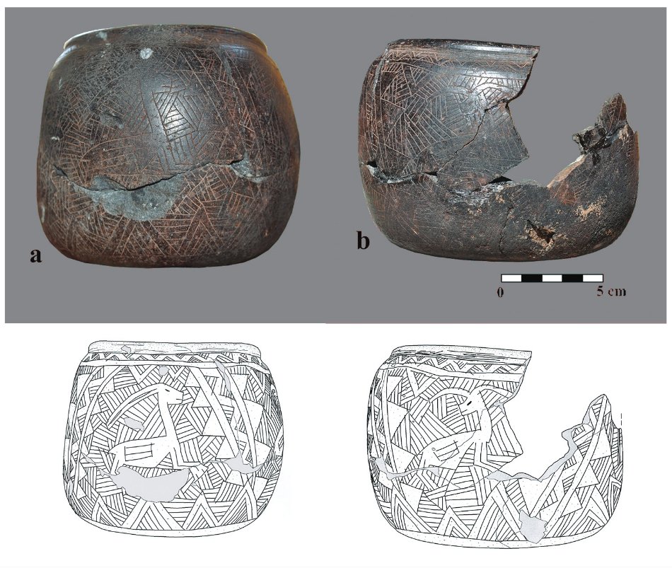 Decorated stone vessel from Ayanlar Höyük