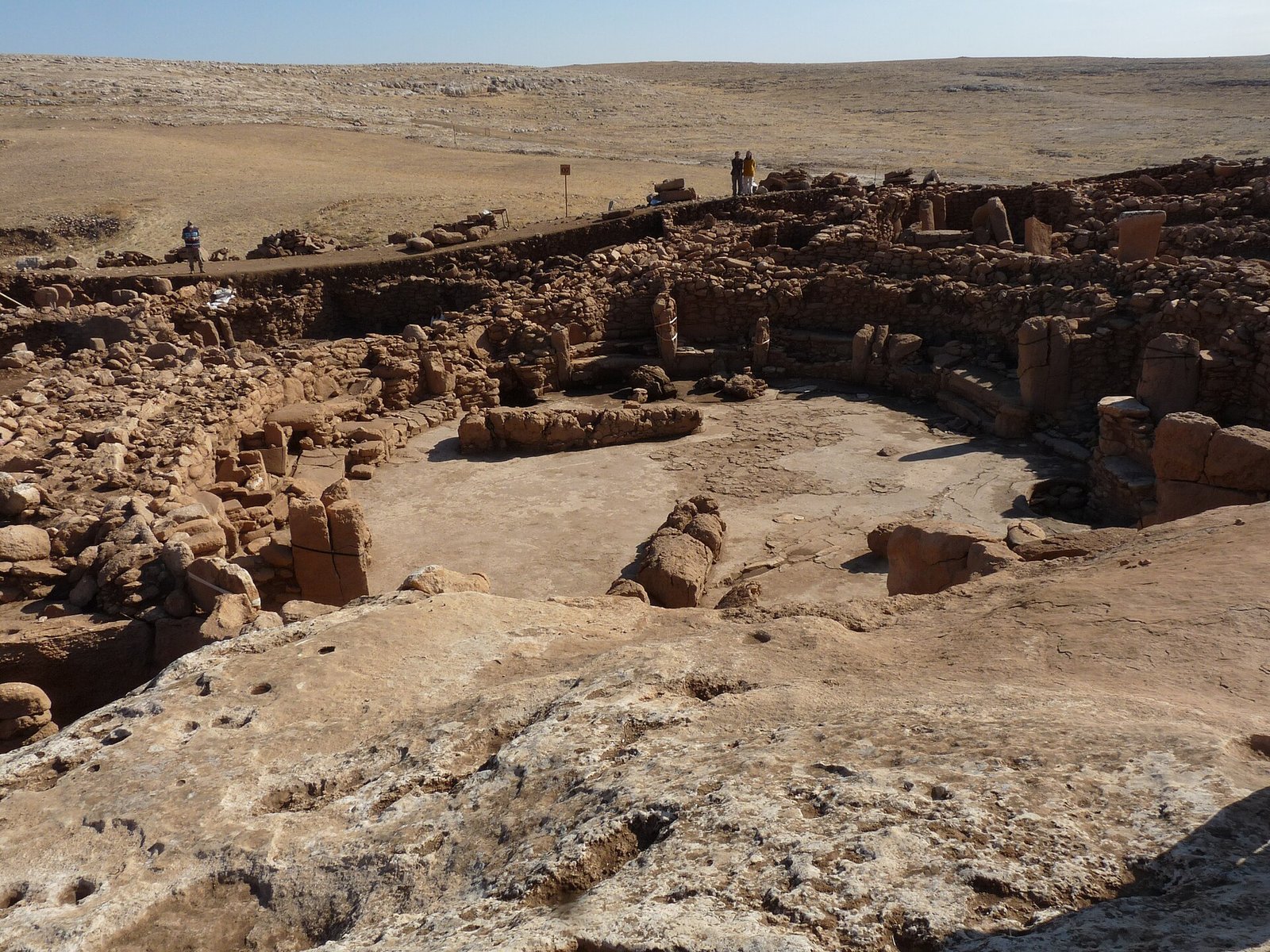 The excavated slope of Karahan Tepe where 30+ dwellings were found
